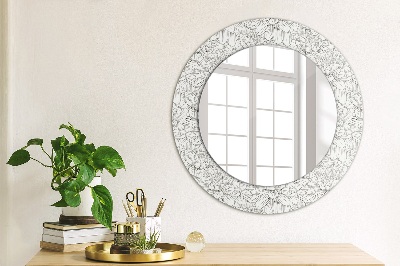 Okroglo okrasno ogledalo Rože lotos