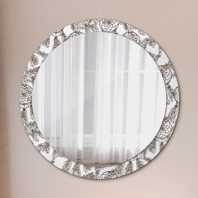 Okroglo okrasno ogledalo Sanjsko perje