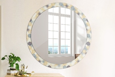 Okroglo stensko okrasno ogledalo Geometrijska kolesa