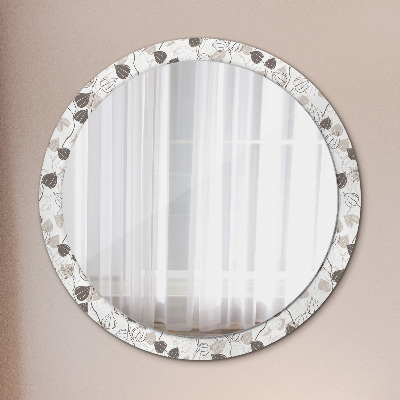 Okroglo okrasno ogledalo Izvleček cvetnega