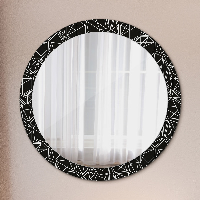 Okroglo okrasno ogledalo Geometrijski vzorec