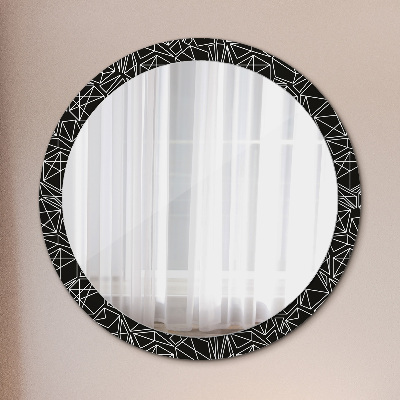 Okroglo okrasno ogledalo Geometrijski vzorec