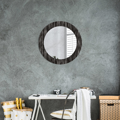 Okroglo okrasno ogledalo Abstraktna kovinska
