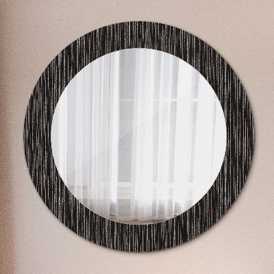 Okroglo okrasno ogledalo Abstraktna kovinska