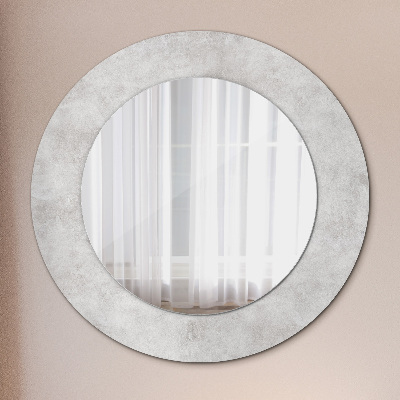 Okroglo stensko okrasno ogledalo Betonska tekstura