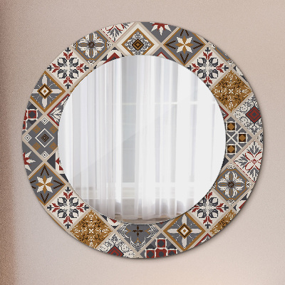 Okroglo okrasno ogledalo Turški vzorec