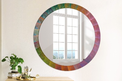 Okroglo stensko okrasno ogledalo Hipnotična spirala