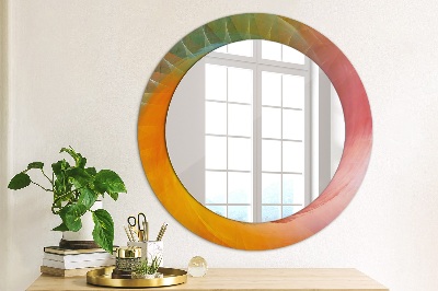 Okroglo stensko okrasno ogledalo Hipnotična spirala