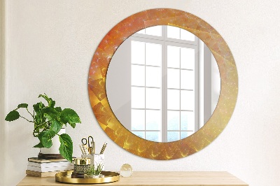 Tiskano okroglo ogledalo Spiralna abstrakcija