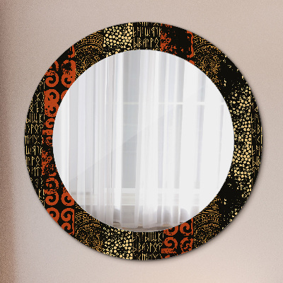 Okroglo okrasno ogledalo Abstraktni vzorec grunge