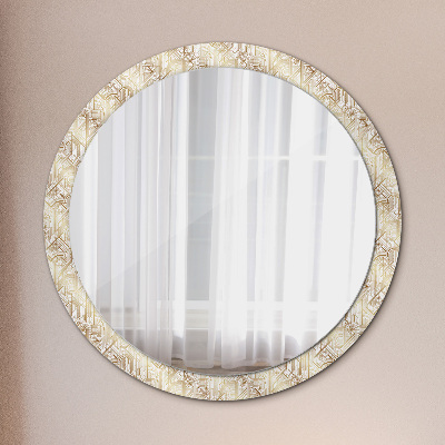 Okroglo okrasno ogledalo Art deco kompozicija