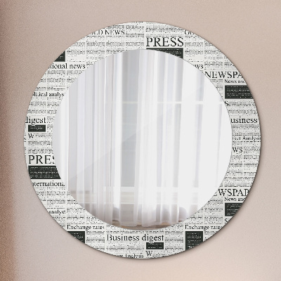 Okroglo okrasno ogledalo Vzorec iz časopisov