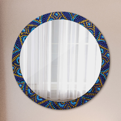 Okroglo okrasno ogledalo Dekorativna kompozicija