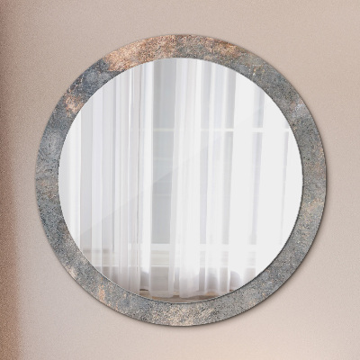 Okroglo okrasno ogledalo Vintage beton