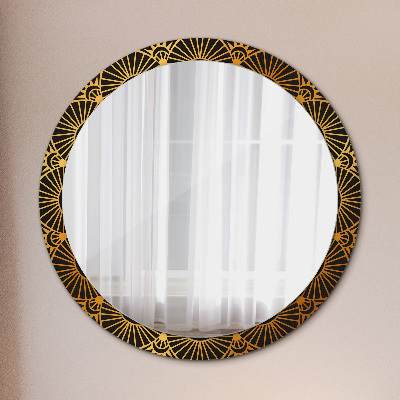 Okroglo okrasno ogledalo Zlata mandala