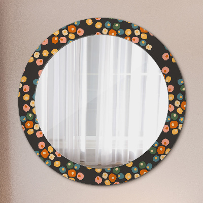 Okroglo okrasno ogledalo Cvetne pike