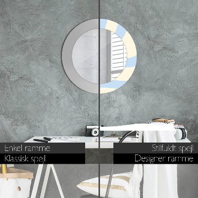 Okroglo okrasno ogledalo Abstraktna oblika