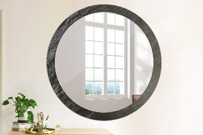 Okroglo okrasno ogledalo Črni kamen