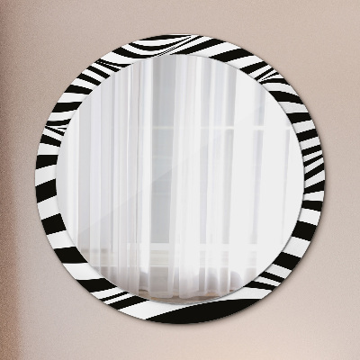 Okroglo okrasno ogledalo Abstraktni val