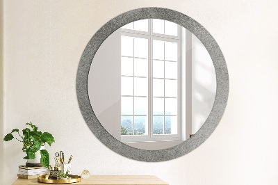 Okroglo okrasno ogledalo Betonska tekstura