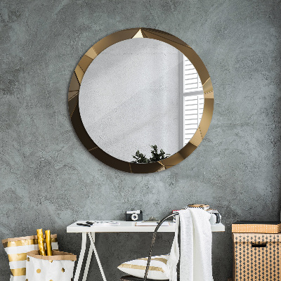 Tiskano okroglo ogledalo Sodobna abstrakcija