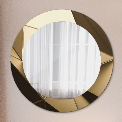 Tiskano okroglo ogledalo Sodobna abstrakcija