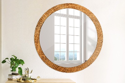 Okroglo okrasno ogledalo Hrastov les
