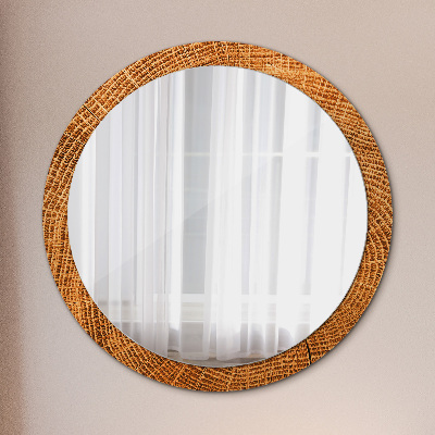 Okroglo okrasno ogledalo Hrastov les