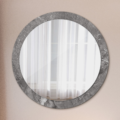 Okroglo okrasno ogledalo Rustikalni marmor