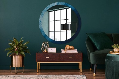 Okroglo stensko okrasno ogledalo Abstraktna umetnost