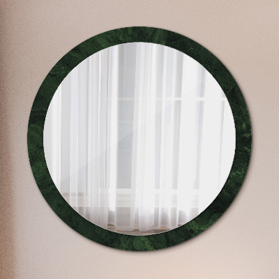 Okroglo stensko okrasno ogledalo Zeleni marmor