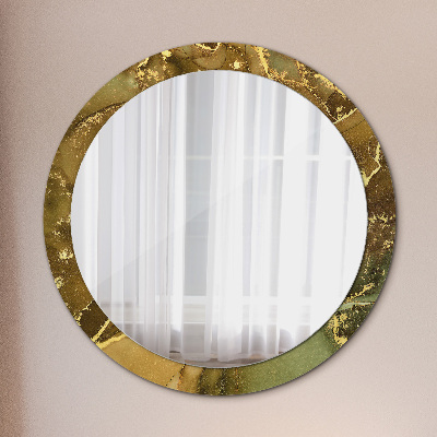 Okroglo okrasno ogledalo Kovinski vrtinci