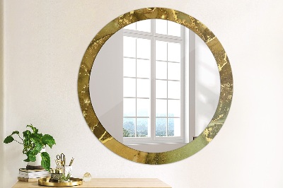 Okroglo okrasno ogledalo Kovinski vrtinci