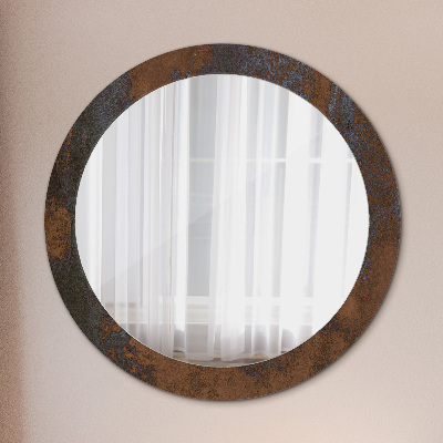 Okroglo okrasno ogledalo Kovinsko rustikalno