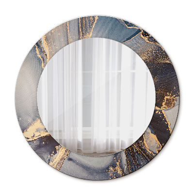 Okroglo stensko okrasno ogledalo Abstraktna tekočina