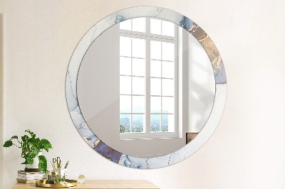 Okroglo stensko okrasno ogledalo Abstraktna tekoča umetnost