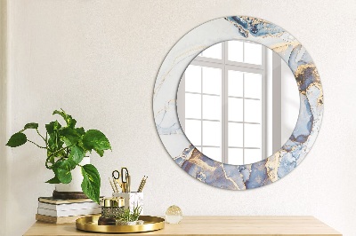 Okroglo stensko okrasno ogledalo Abstraktna tekoča umetnost
