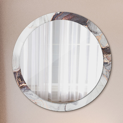 Okroglo okrasno ogledalo Abstraktna tekočina