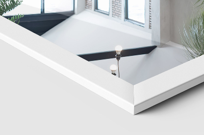 Samostoječe ogledalo z belim okvirjem 36x156 cm