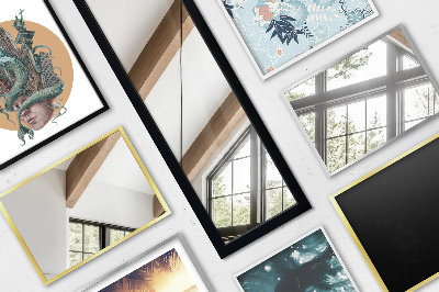 Samostoječe ogledalo z belim okvirjem 36x156 cm