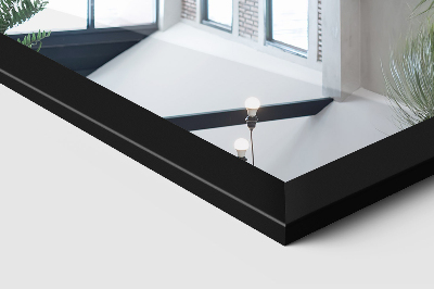 Samostoječe ogledalo s črnim okvirjem 36x156 cm