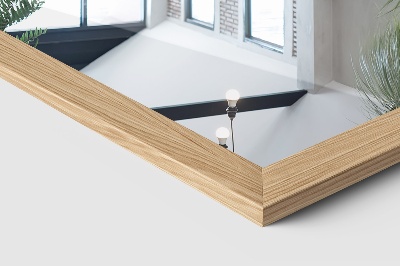 Samostoječe ogledalo s hrastovim okvirjem 36x156 cm