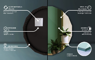 Geometrijsko ogledalo z LED osvetlitvijo