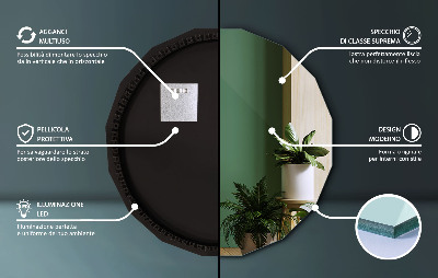 Geometrijsko ogledalo z LED osvetlitvijo