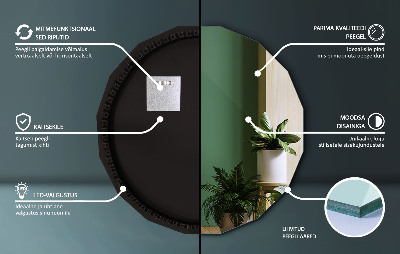 Geometrijsko ogledalo z LED osvetlitvijo