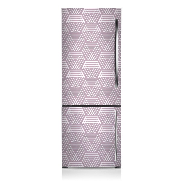 Dekoracija za hladilnik Roza trikotniki