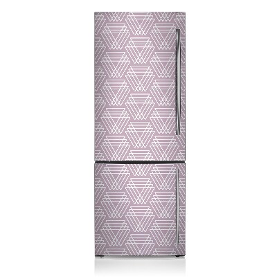 Dekoracija za hladilnik Roza trikotniki