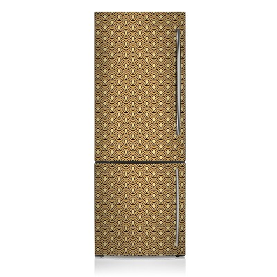 Dekoracija za hladilnik Zlati retro vzorec