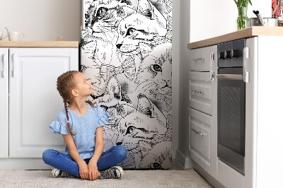 Dekoracija za hladilnik Skicirane mačke