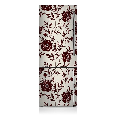 Magnetna podloga za hladilnik Burgund floral
